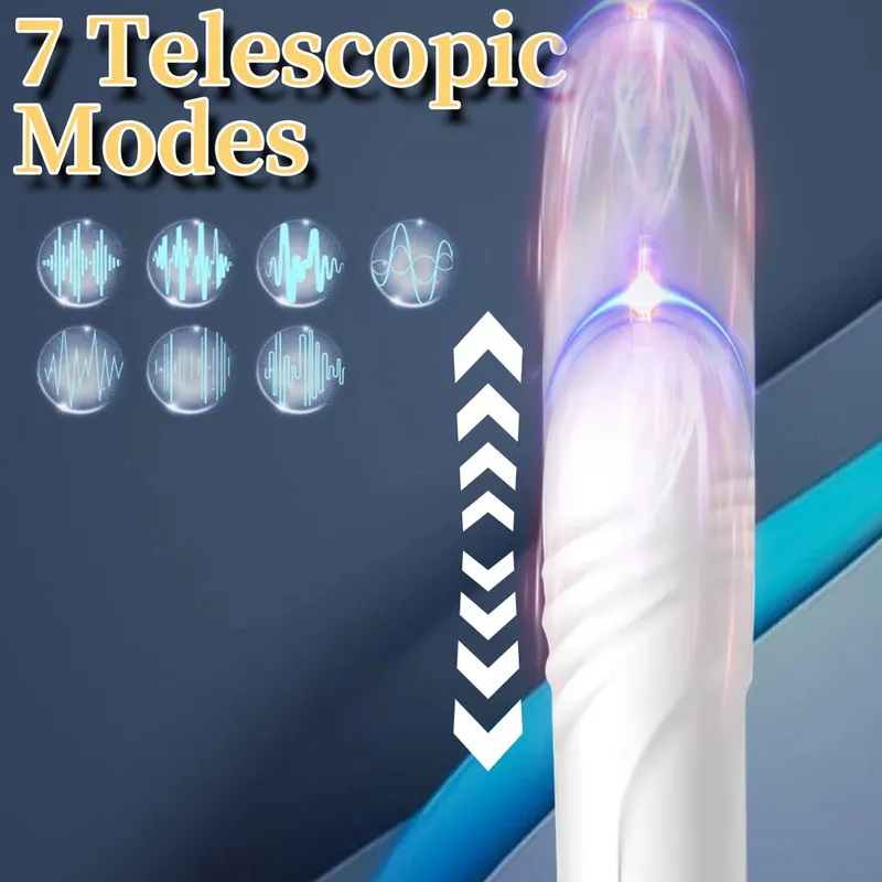 Hammer Vibrator Multifunctional Sex Machine G Spot Stimulation Telescopic Dildo Vaginal Masage Cit Sucking Female Masturbator