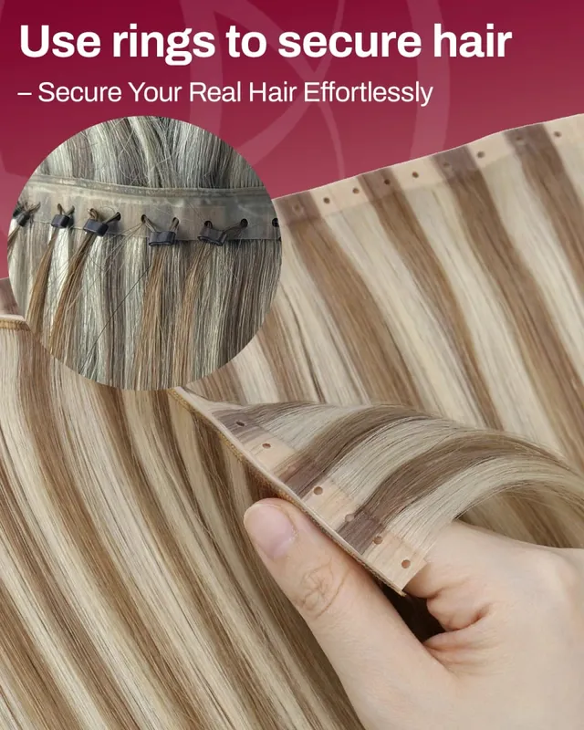 Moresoo Butterfly Weft Human Hair Extensions PU Hole Straight Extensiones De Cabello Humano Pu Hole Weft για γυναίκες και πάρτι