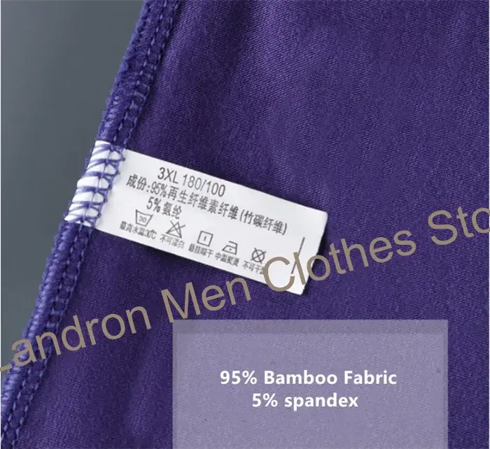 Bambu Elyaf Yumuşak Boksörler Adam 140 KG Artı Boyutu 8XL 7XL 6XL Erkek Boxershorts Büyük Boy Külot nefes alan iç çamaşırı Katı Külot