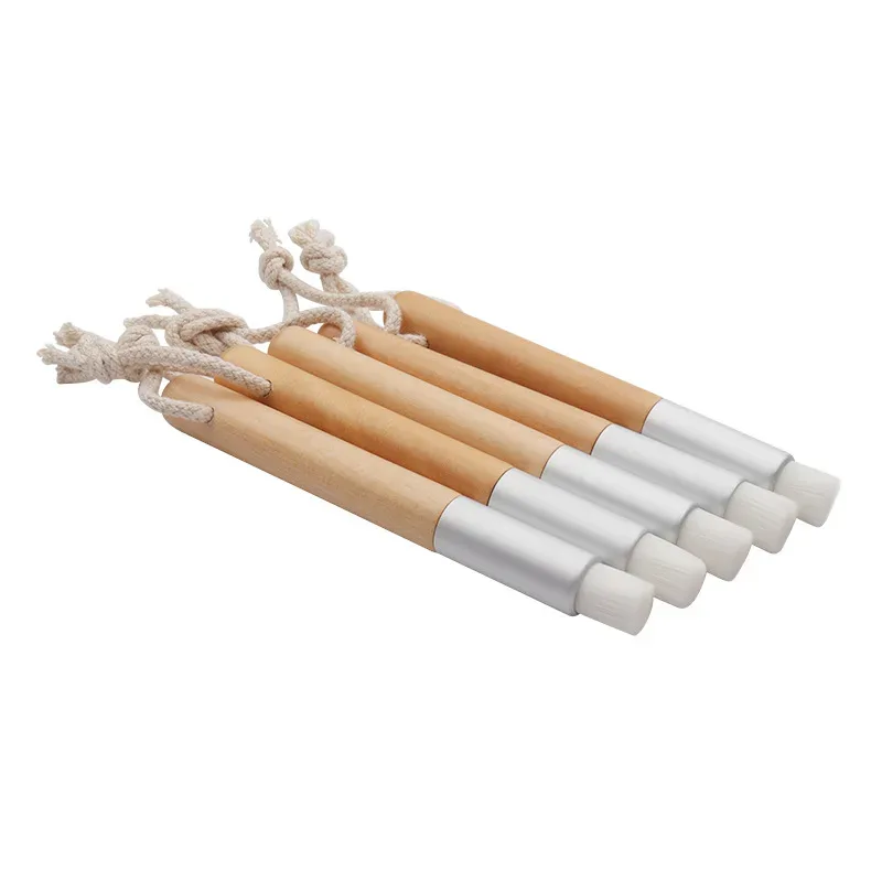 1 PC מוט במבוק עם מברשת אף חבל מברשת לניקוי ריסים גבות אף חטט כלים לניקוי מברשות שמפו לריס