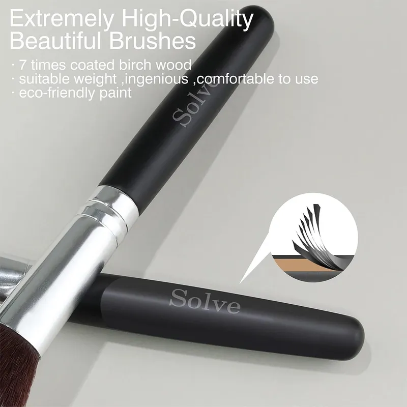 New Style Μαύρο 32 τμχ Σετ πινέλων μακιγιάζ Premium Soft Cosmetic Powder Blending Foundation Eyeshadow Blush Brush Set
