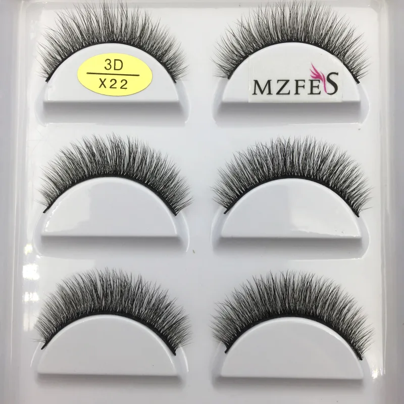 38 Style 5 Pairs Eyelash Natural 3D Mink Ψεύτικες βλεφαρίδες Μακιγιάζ Fake Eye Lashes Faux Cils Make Up Εργαλεία ομορφιάς Χονδρική