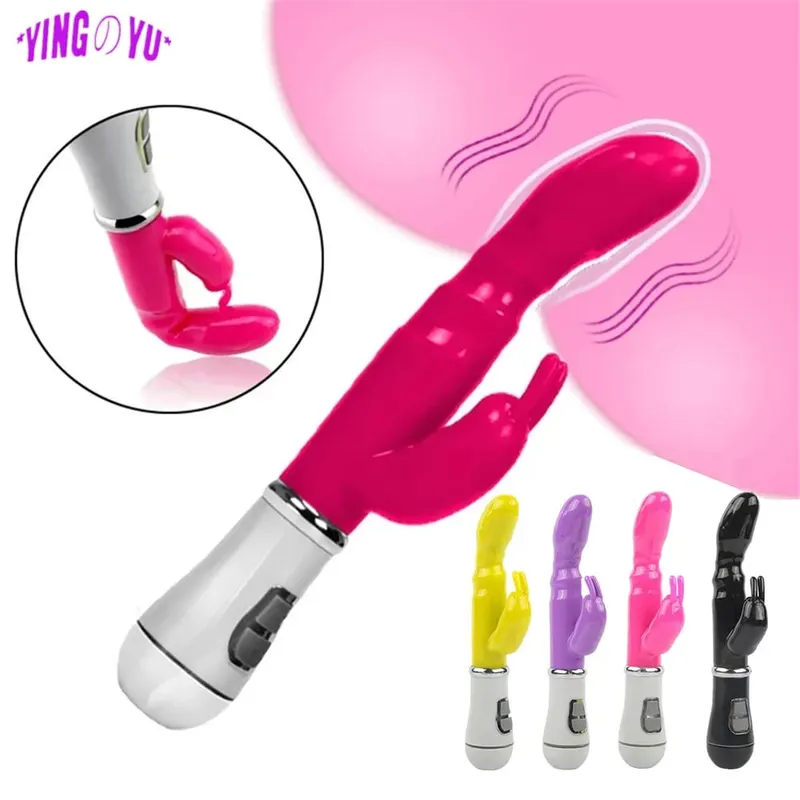 G Spot ארנב ויברטור לנשים כפול רטט דילדו עמיד למים נקבה נרתיק דגדגן לעיסוי צעצועי מין למבוגרים מוצרים ארוטיים