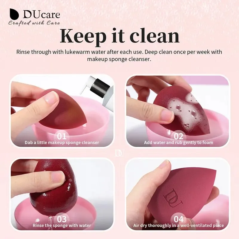 Σφουγγάρι Μακιγιάζ DUcare Water Drop Professional Cosmetic Puff For Foundation Concealer BB cream Blending Egg Sponge Tools Makeup