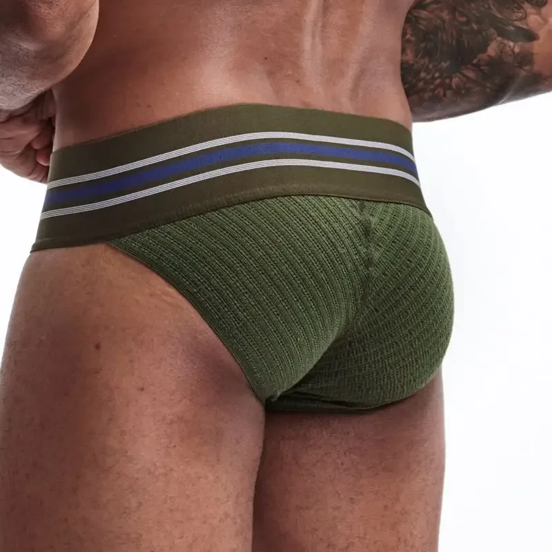 JOCKMAILcuecas De Algodao Masculina Super Wide Waist, Tide High Fork Briefs, High Elasticity Fitness Breathable Men Underground