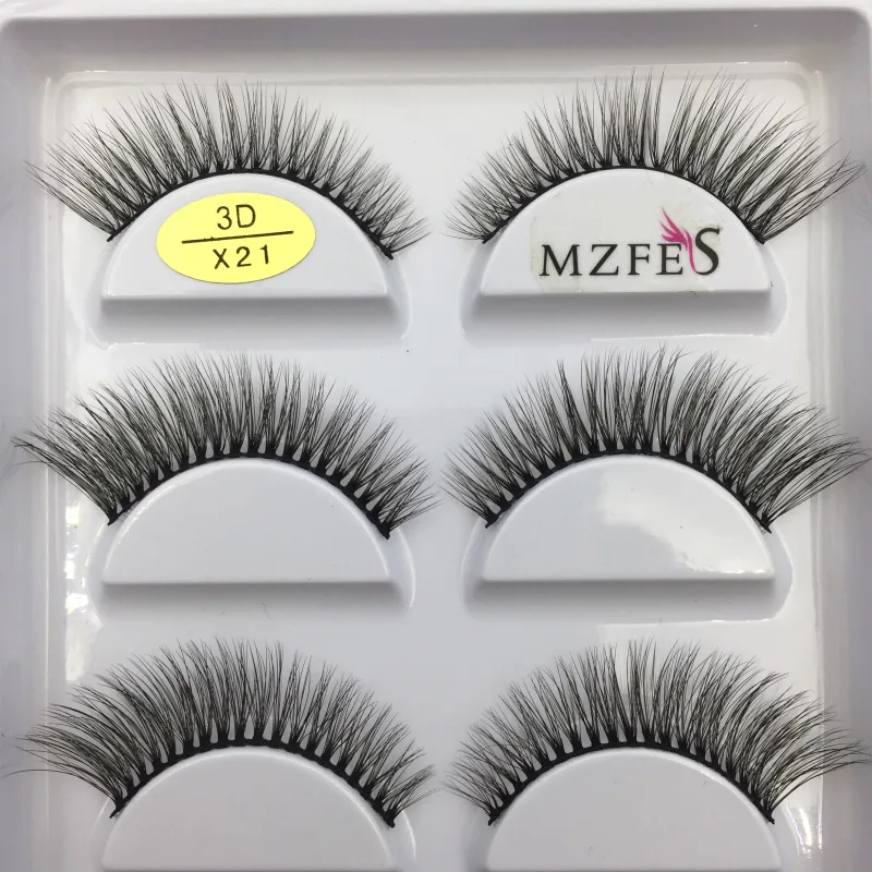 38 Style 5 Pairs Eyelash Natural 3D Mink Ψεύτικες βλεφαρίδες Μακιγιάζ Fake Eye Lashes Faux Cils Make Up Εργαλεία ομορφιάς Χονδρική