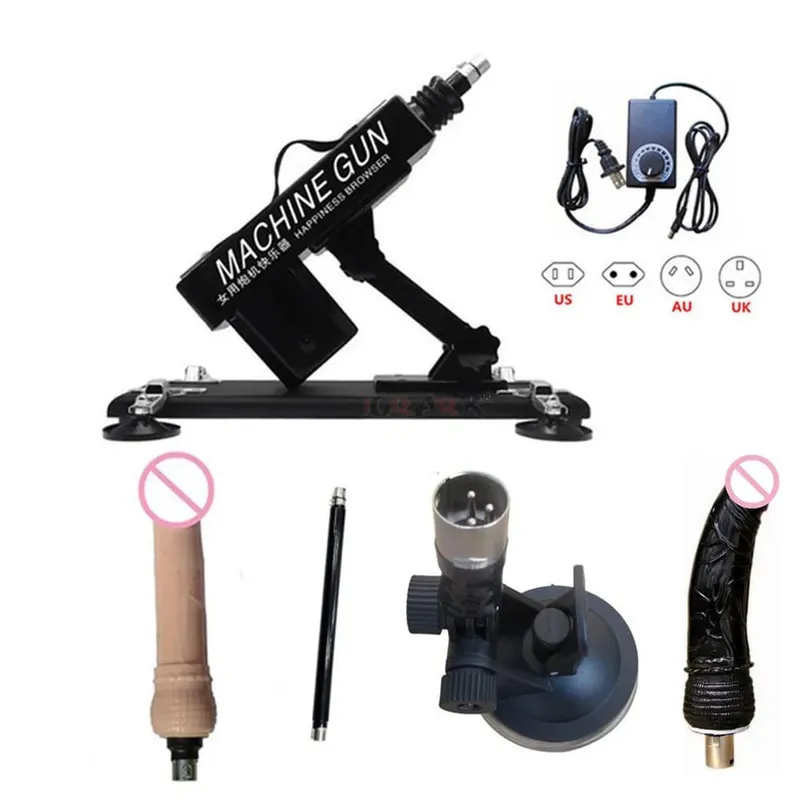 Strong Motor Automatic Vibartor Sex Machine with Dildo Attachments Adjustable Gun Love Machine Sex Toys for Man Women Adult Game — image 26