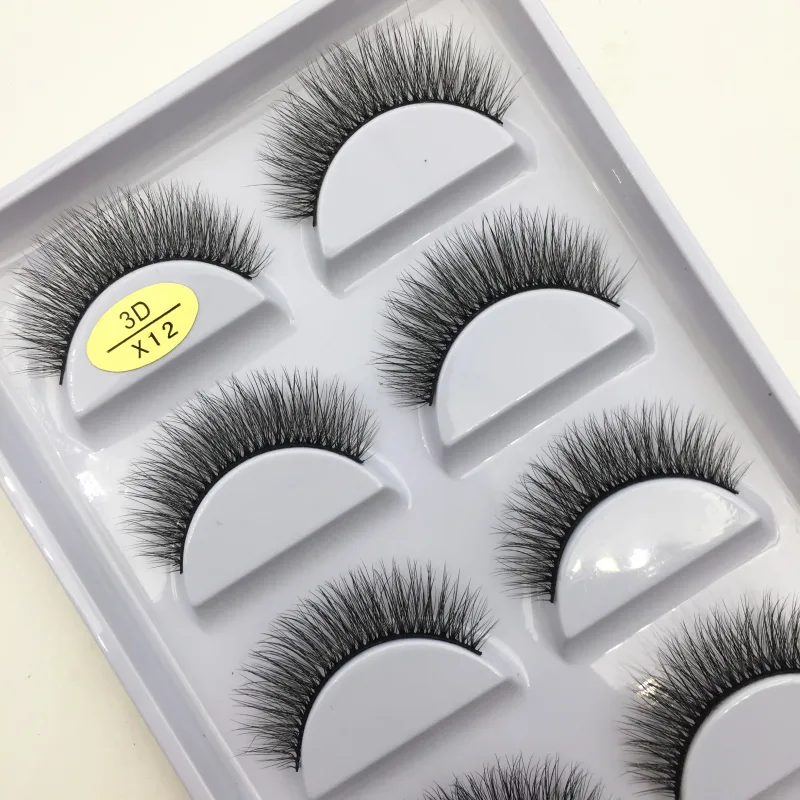 38 Style 5 Pairs Eyelash Natural 3D Mink Ψεύτικες βλεφαρίδες Μακιγιάζ Fake Eye Lashes Faux Cils Make Up Εργαλεία ομορφιάς Χονδρική