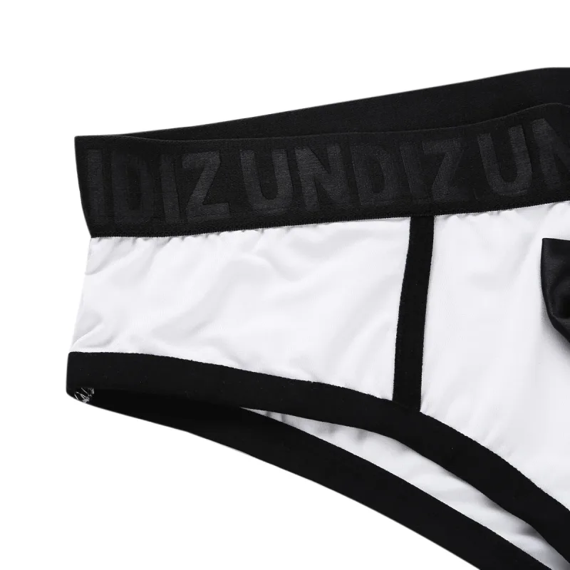 Niedliche Smoking-Boxershorts für Herren, Slips, Unterwäsche, schwarze Farbspleiß-Baumwoll-Fliege, Höschen für Überraschungen vor dem Schlafengehen — image 14