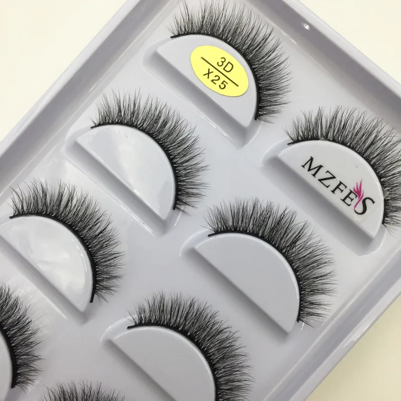 38 Style 5 Pairs Eyelash Natural 3D Mink Ψεύτικες βλεφαρίδες Μακιγιάζ Fake Eye Lashes Faux Cils Make Up Εργαλεία ομορφιάς Χονδρική