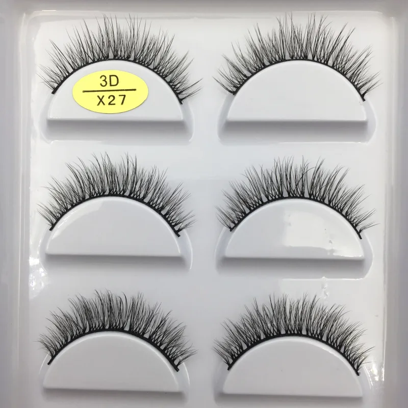 38 Style 5 Pairs Eyelash Natural 3D Mink Ψεύτικες βλεφαρίδες Μακιγιάζ Fake Eye Lashes Faux Cils Make Up Εργαλεία ομορφιάς Χονδρική