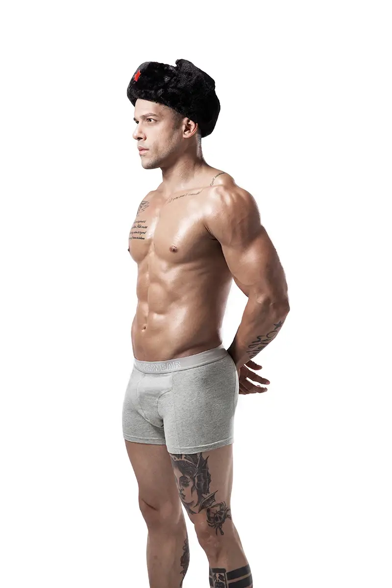6pcs/lot Oversized Cotton Mens Underpants Soft Boxer Men Breathable Solid Underwear Flexible Boxershorts Vetement Homme