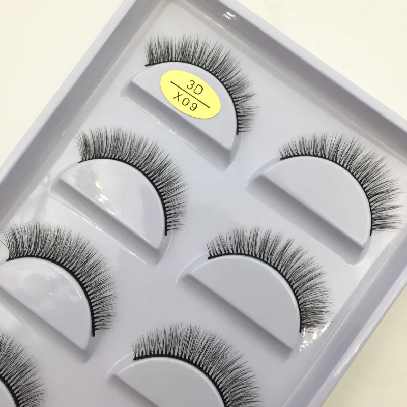 38 Style 5 Pairs Eyelash Natural 3D Mink Ψεύτικες βλεφαρίδες Μακιγιάζ Fake Eye Lashes Faux Cils Make Up Εργαλεία ομορφιάς Χονδρική