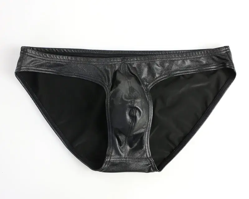 Sexy Men Briefs U Convex Penis Pouch Underwear Panties Men Bright Fabric Briefs for Man Bikini Hot Sale — image 6