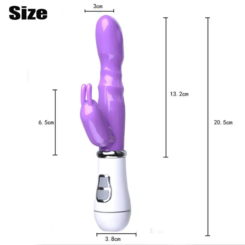G Spot ארנב ויברטור לנשים כפול רטט דילדו עמיד למים נקבה נרתיק דגדגן לעיסוי צעצועי מין למבוגרים מוצרים ארוטיים