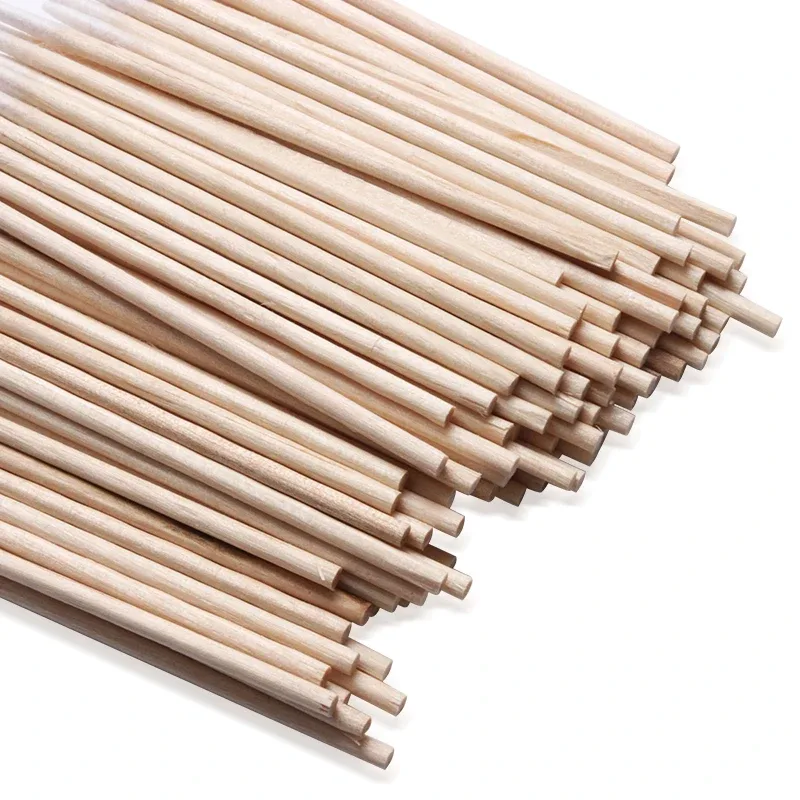 100 stuks wegwerp ultra-klein wattenstaafje pluisvrije microborstels hout wattenstaafjes wattenstaafjes wimperverlenging lijm verwijderen gereedschap
