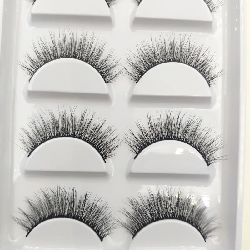 38 Style 5 Pairs Eyelash Natural 3D Mink Ψεύτικες βλεφαρίδες Μακιγιάζ Fake Eye Lashes Faux Cils Make Up Εργαλεία ομορφιάς Χονδρική