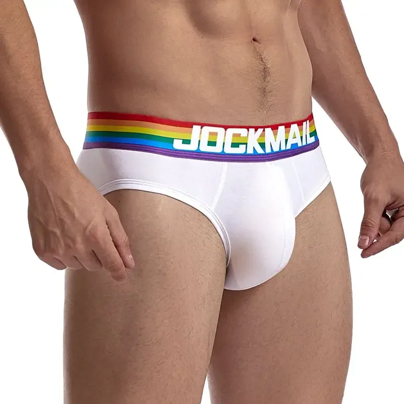 Jockmail กางเกงในชายเซ็กซี่ชุดชั้นในชายผ้าฝ้าย Low Rise Underpant เส้นด้ายสุทธิลูกไม้, Breathable ฤดูร้อนกางเกงขาสั้น calzoncillos hombre slip