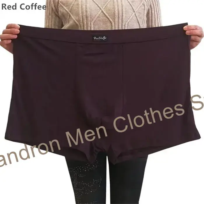 Bambu Elyaf Yumuşak Boksörler Adam 140 KG Artı Boyutu 8XL 7XL 6XL Erkek Boxershorts Büyük Boy Külot nefes alan iç çamaşırı Katı Külot