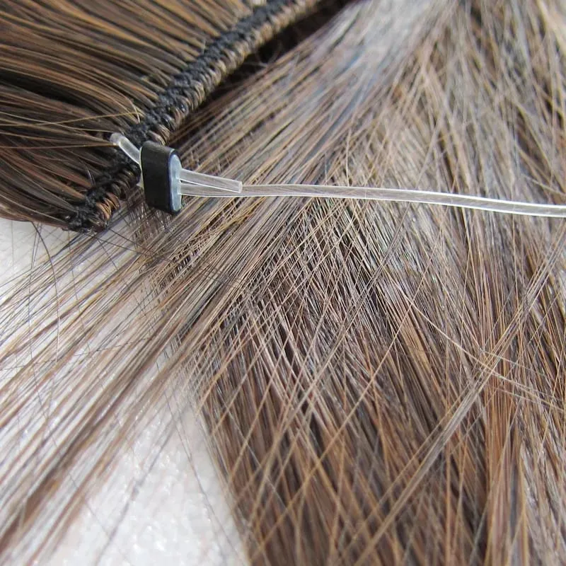 Jeedou κυματιστά μαλλιά Extension Elasticity Αόρατο σύρμα Fish Line One Piece No Clips Συνθετικά Hairpieces Ombre Χρώμα για γυναίκες