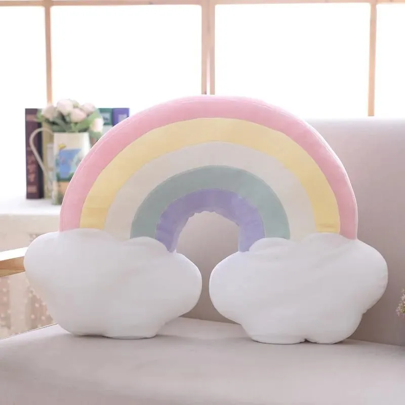 INS HOT Candy Color Cloud Star Moon βελούδινο μαξιλάρι Πολύχρωμο Rainbow Crown μαξιλάρι μαξιλάρι Καναπές σπιτιού Διακόσμηση Μαξιλαριού Παιχνίδι