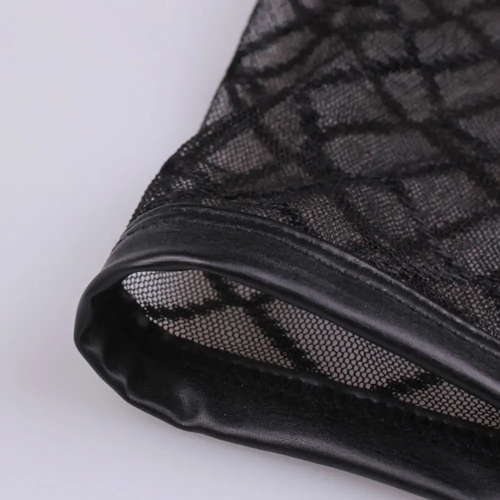 Sexy Ademende Dunne Boxer Zwarte Mannen Mesh Transparant Zien Door U-convexe Ondergoed Lingerie Gay Wear Broek