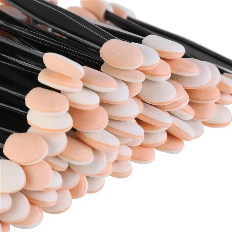 30/50/100PC Eye Shadow Brush Makeup Dual Sided Sponge Nylon Set Eye Shadow Brushes for Cosmetic Applicator Makeup