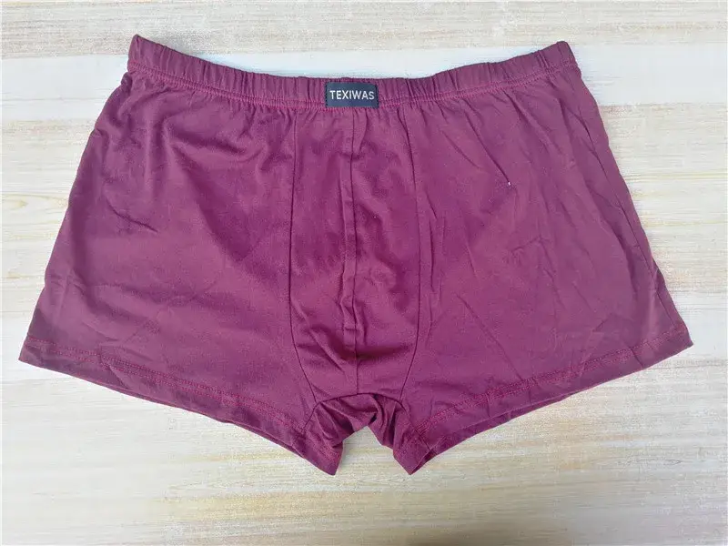 7XL 8XL 100% Cotton 4pcs/lot Big Size underpants Men Boxers plus size large size shorts breathable cotton underwear