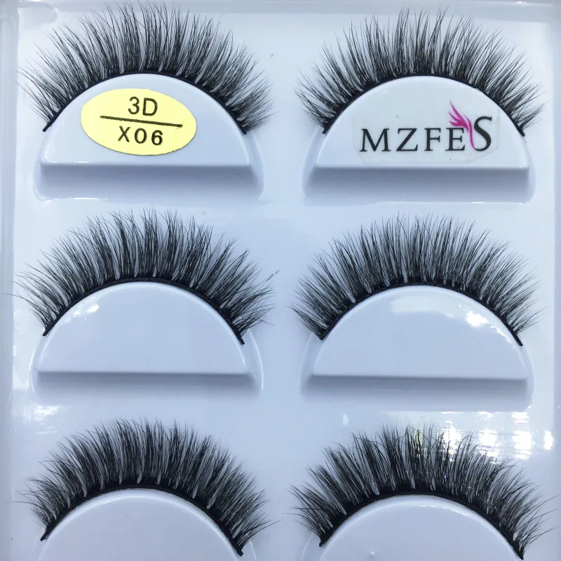 38 Style 5 Pairs Eyelash Natural 3D Mink Ψεύτικες βλεφαρίδες Μακιγιάζ Fake Eye Lashes Faux Cils Make Up Εργαλεία ομορφιάς Χονδρική