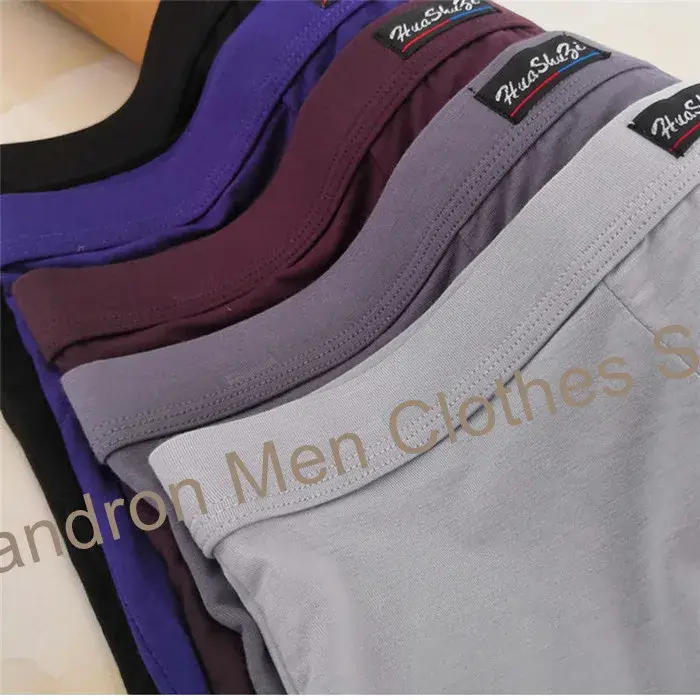 Bambu Elyaf Yumuşak Boksörler Adam 140 KG Artı Boyutu 8XL 7XL 6XL Erkek Boxershorts Büyük Boy Külot nefes alan iç çamaşırı Katı Külot