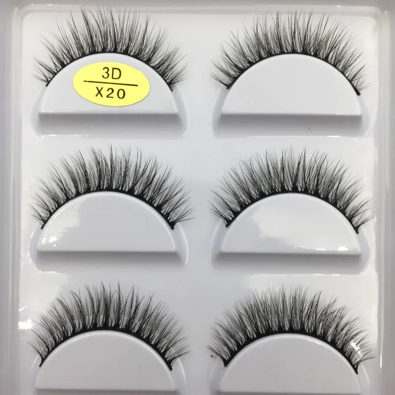 38 Style 5 Pairs Eyelash Natural 3D Mink Ψεύτικες βλεφαρίδες Μακιγιάζ Fake Eye Lashes Faux Cils Make Up Εργαλεία ομορφιάς Χονδρική