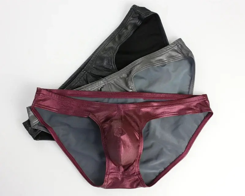 Sexy Men Briefs U Convex Penis Pouch Underwear Panties Men Bright Fabric Briefs for Man Bikini Hot Sale — image 1
