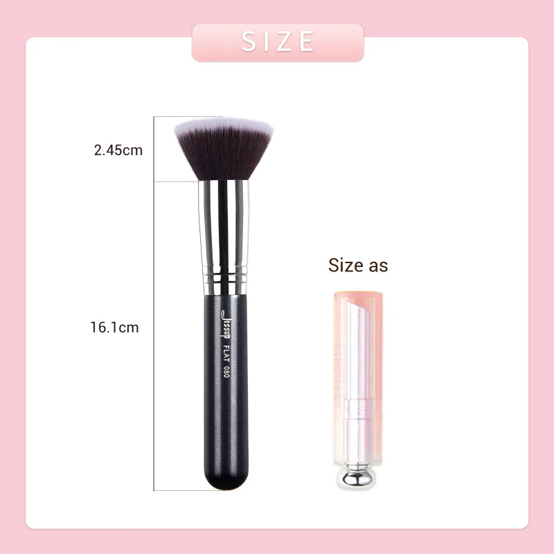 Jessup Foundation Brushes מברשת איפור פנים אבקת קונסילר סומק סימון סומק פלאף עגול שטוח לקרם נוזלי