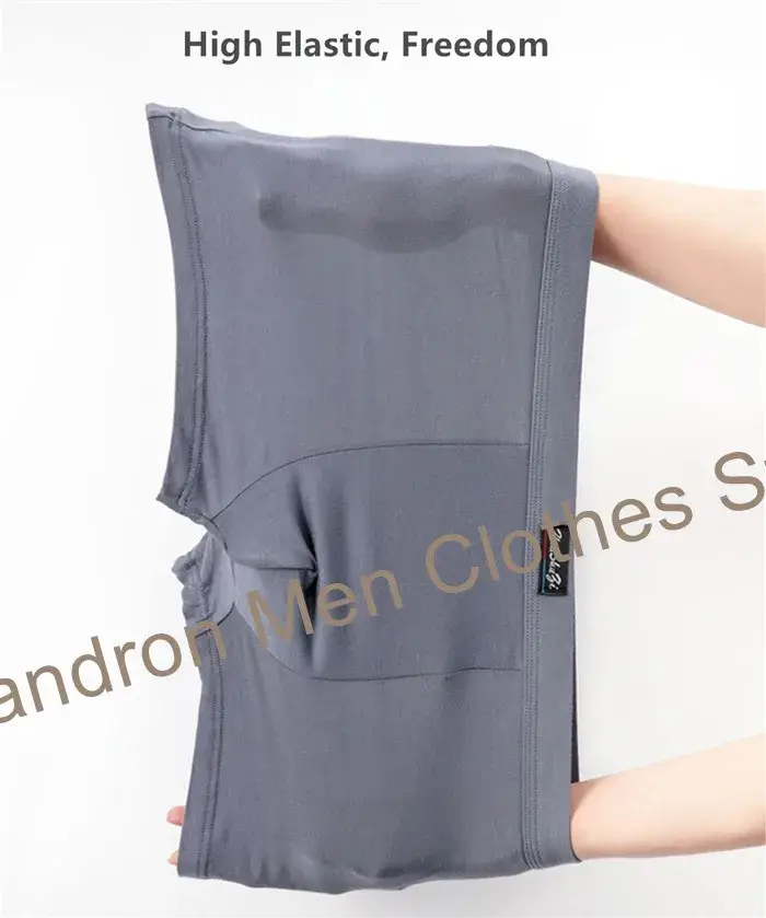 Bambu Elyaf Yumuşak Boksörler Adam 140 KG Artı Boyutu 8XL 7XL 6XL Erkek Boxershorts Büyük Boy Külot nefes alan iç çamaşırı Katı Külot
