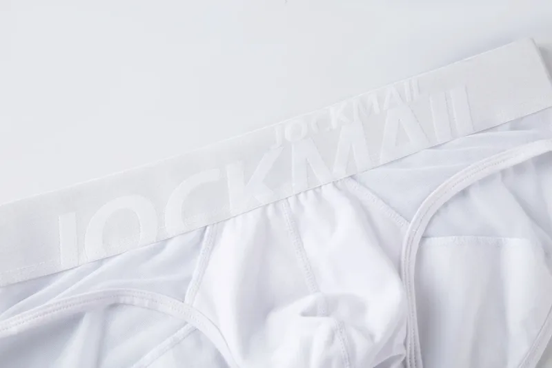 Jockmail กางเกงในชายเซ็กซี่ชุดชั้นในชายผ้าฝ้าย Low Rise Underpant เส้นด้ายสุทธิลูกไม้, Breathable ฤดูร้อนกางเกงขาสั้น calzoncillos hombre slip