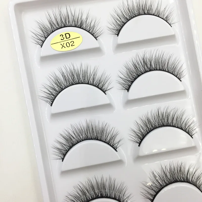 38 Style 5 Pairs Eyelash Natural 3D Mink Ψεύτικες βλεφαρίδες Μακιγιάζ Fake Eye Lashes Faux Cils Make Up Εργαλεία ομορφιάς Χονδρική
