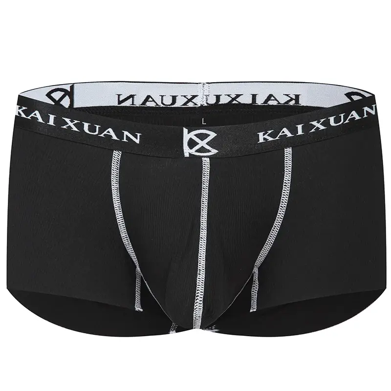 Fashion Men's Underwear Ultra-thin Breathable Boxers Shorts Low-rise Panties — image 4