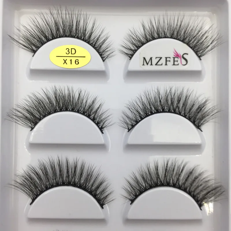 38 Style 5 Pairs Eyelash Natural 3D Mink Ψεύτικες βλεφαρίδες Μακιγιάζ Fake Eye Lashes Faux Cils Make Up Εργαλεία ομορφιάς Χονδρική