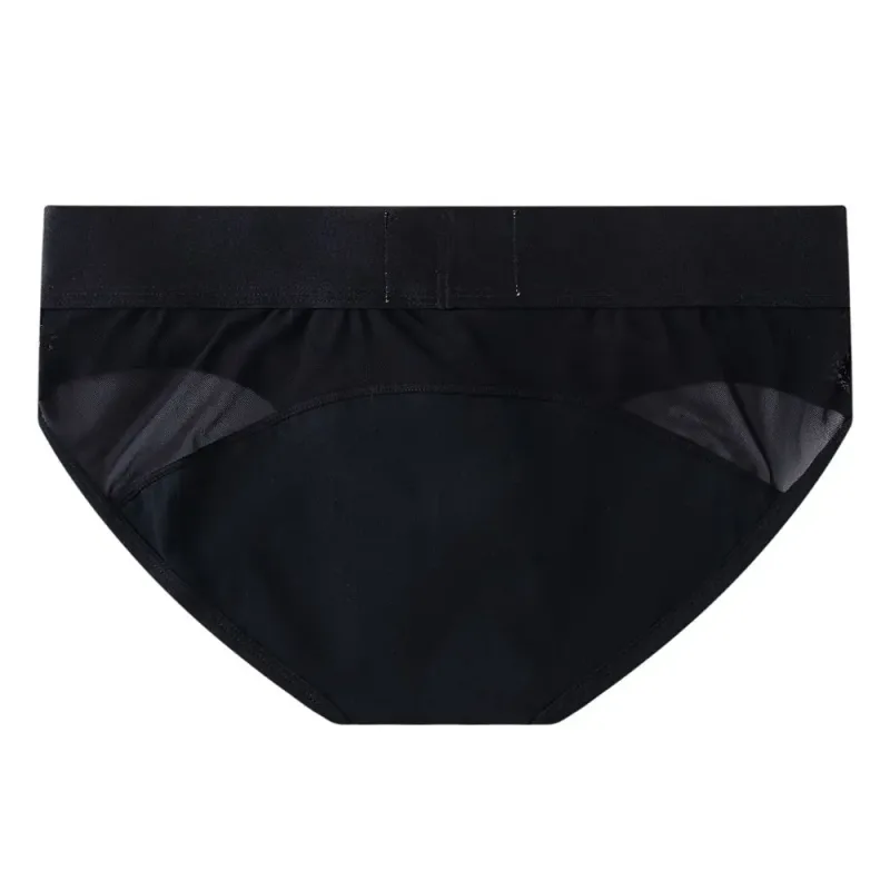 Jockmail กางเกงในชายเซ็กซี่ชุดชั้นในชายผ้าฝ้าย Low Rise Underpant เส้นด้ายสุทธิลูกไม้, Breathable ฤดูร้อนกางเกงขาสั้น calzoncillos hombre slip