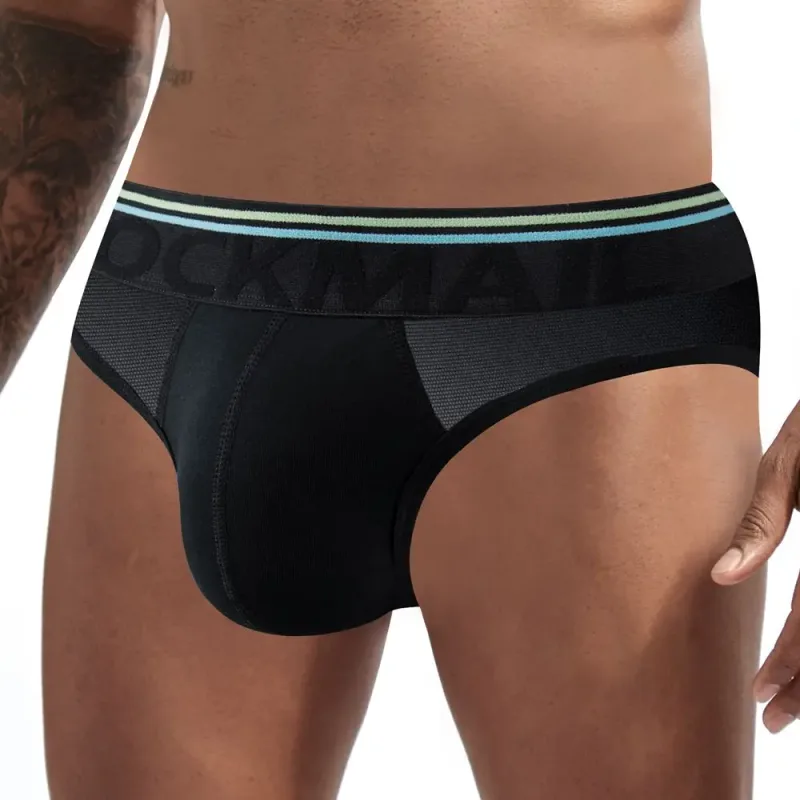 Jockmail กางเกงในชายเซ็กซี่ชุดชั้นในชายผ้าฝ้าย Low Rise Underpant เส้นด้ายสุทธิลูกไม้, Breathable ฤดูร้อนกางเกงขาสั้น calzoncillos hombre slip