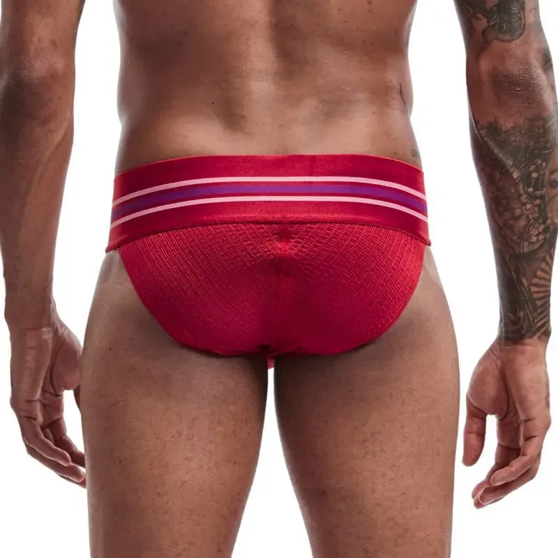 JOCKMAILcuecas De Algodao Masculina Super Wide Waist, Tide High Fork Briefs, High Elasticity Fitness Breathable Men Underground