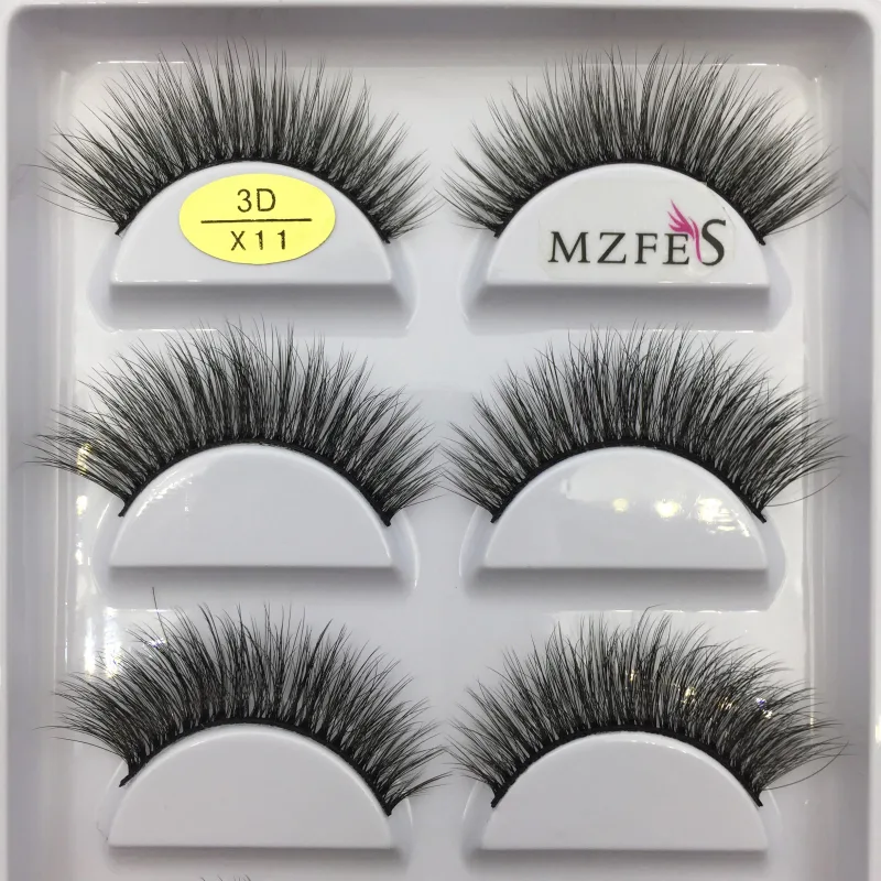 38 Style 5 Pairs Eyelash Natural 3D Mink Ψεύτικες βλεφαρίδες Μακιγιάζ Fake Eye Lashes Faux Cils Make Up Εργαλεία ομορφιάς Χονδρική