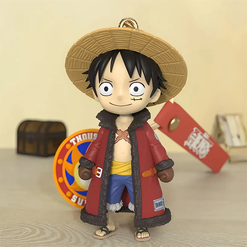 Γνήσιο ONE PIECE Anime Figure Monkey D Luffy Chopper Μπρελόκ με κινούμενα σχέδια Τσάντα στολίδι Κούκλες Παιδικό δώρο γενεθλίων Δώρα Χριστουγέννων — image 4