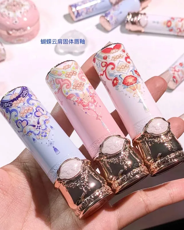 Flower Knows Butterfly Cloud Shoulder Series Gift Box Lip Glaze Blush Eyeshadow Mascara Contouring Makeup Σετ 5 τμχ/1 σετ