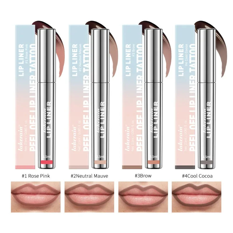 Waterproof Lip Liner Peel Off Tattoo Lipgloss Waterproof Long Lasting Matte Lip Tint Brown Contour Tear-off Lips Stain Cosmetic — image 11