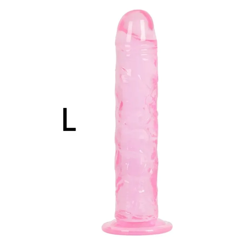 KWD Erotic Soft Jelly Dildo Anal Butt Plug Realistic Strong Suction Cup Adult Toys G-spot Orgasm Big Penis Sex Toys For Woman