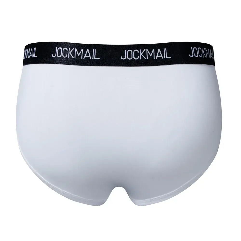 Jockmail Mens Underwear Low Waist Sexy Letter Sports Breathable Summer Ice Silk Briefs Big Bag Nylon Solid Color Man Panties — image 30