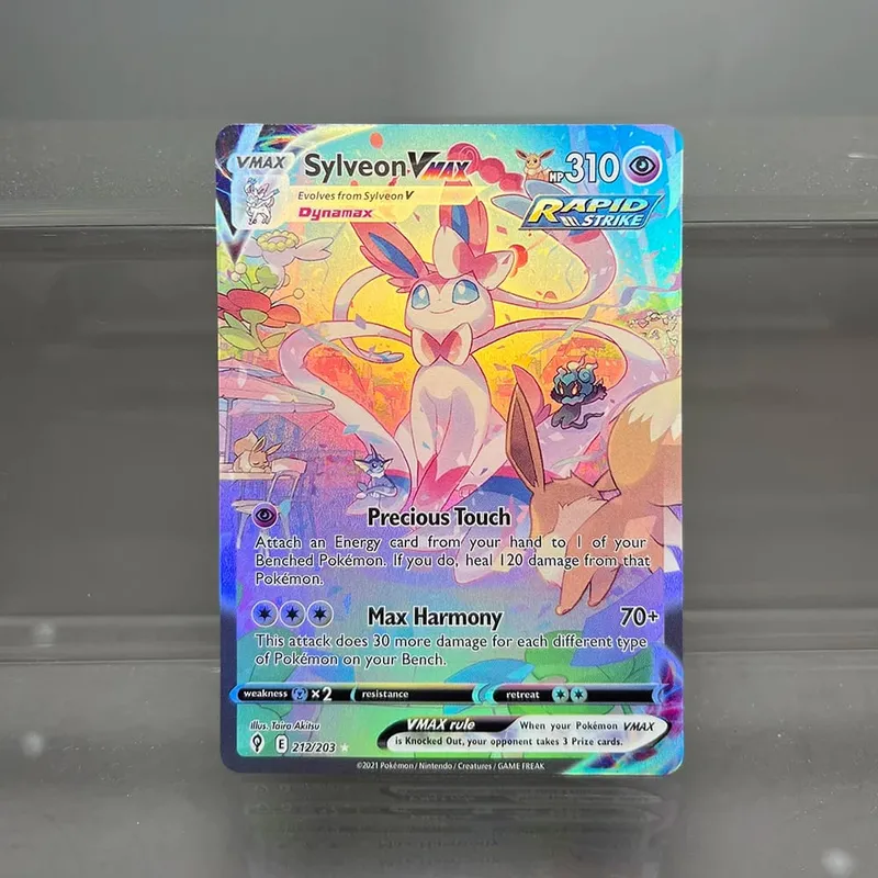 Foil PKM Single Cards Pikachu Charizard EX Bubble Mew Game Rare Collection Κάρτες PTCG Rainbow Proxy — image 18