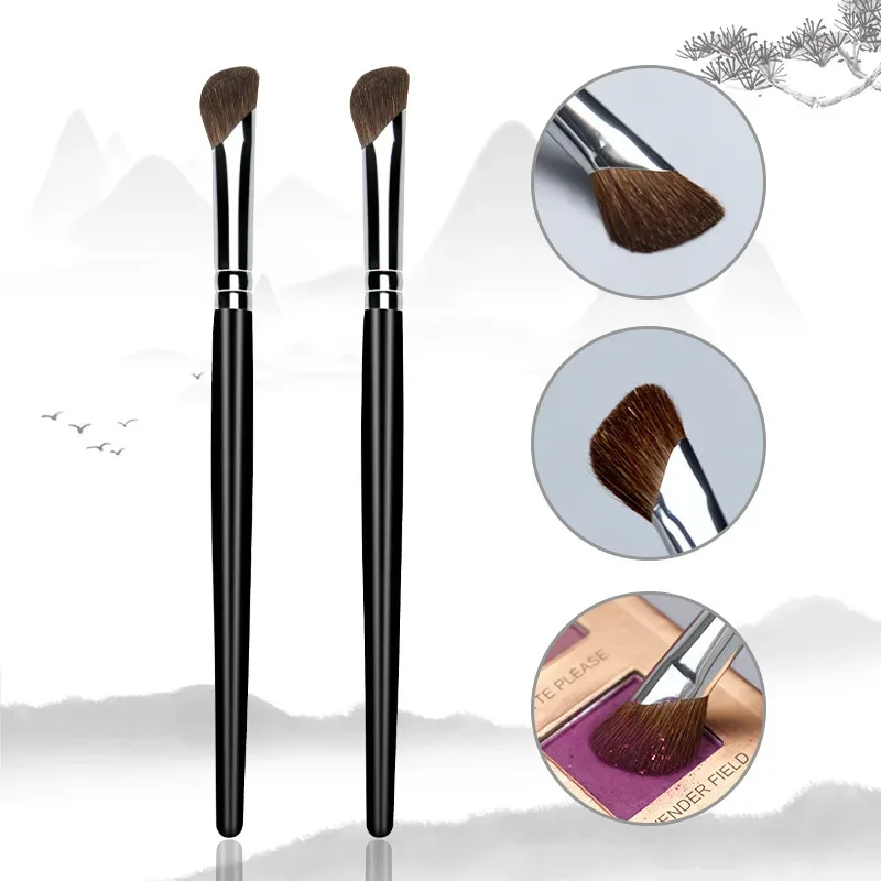 2/4pcs Eyeshadow Brush Set Soft Horse Hair Eyelid Highlighter Lying Silkworm Makeup Brushes Eyes Make Up Tools