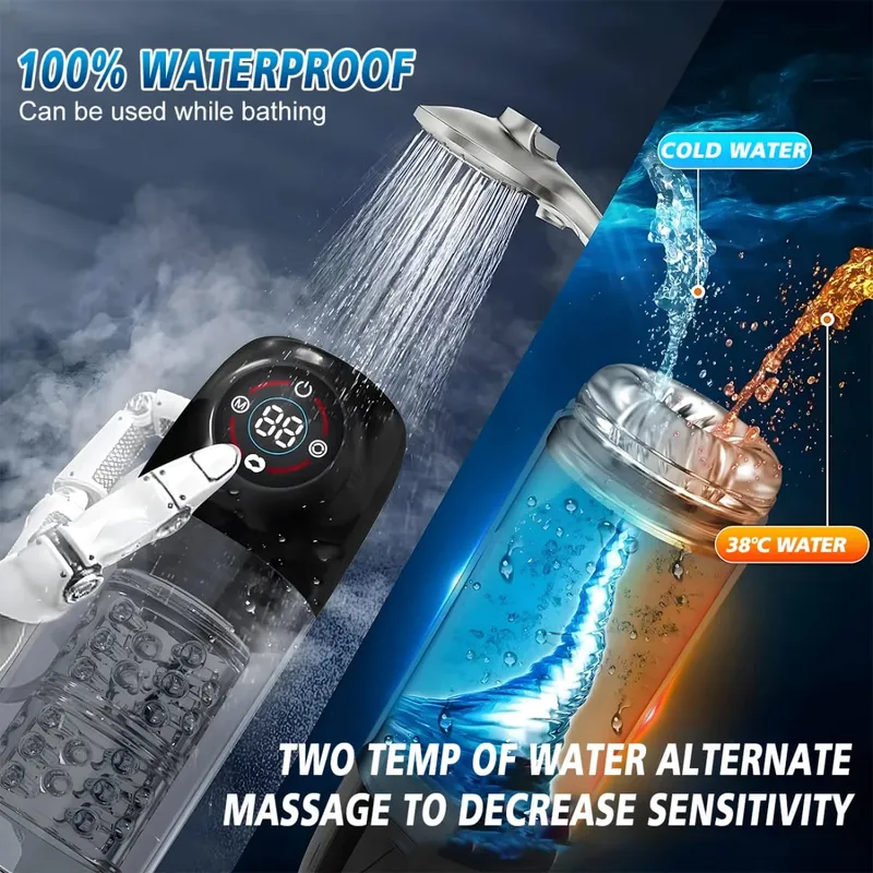 אוטומטי 6 ב 1 7 מסתובב יניקה מצבי ליקוק זכר מאונן ואקום פין משאבת נרתיק אוננות מבוגרים צעצוע מין לגברים